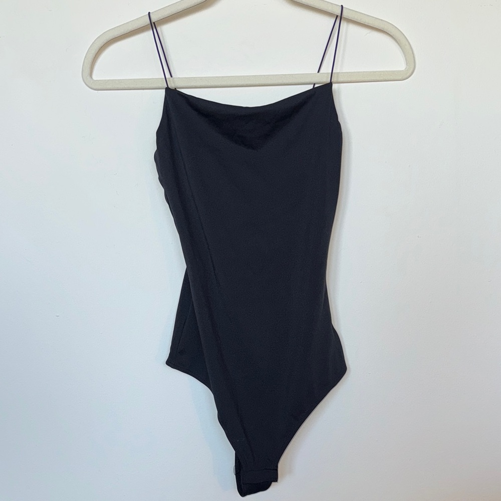 H&M Black Spagetti Strap Bodysuit